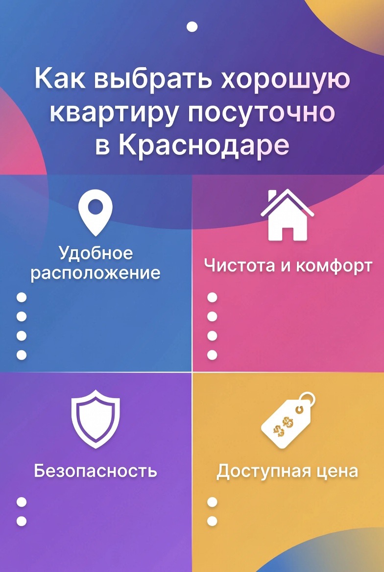 в Краснодаре квартиры посуточно